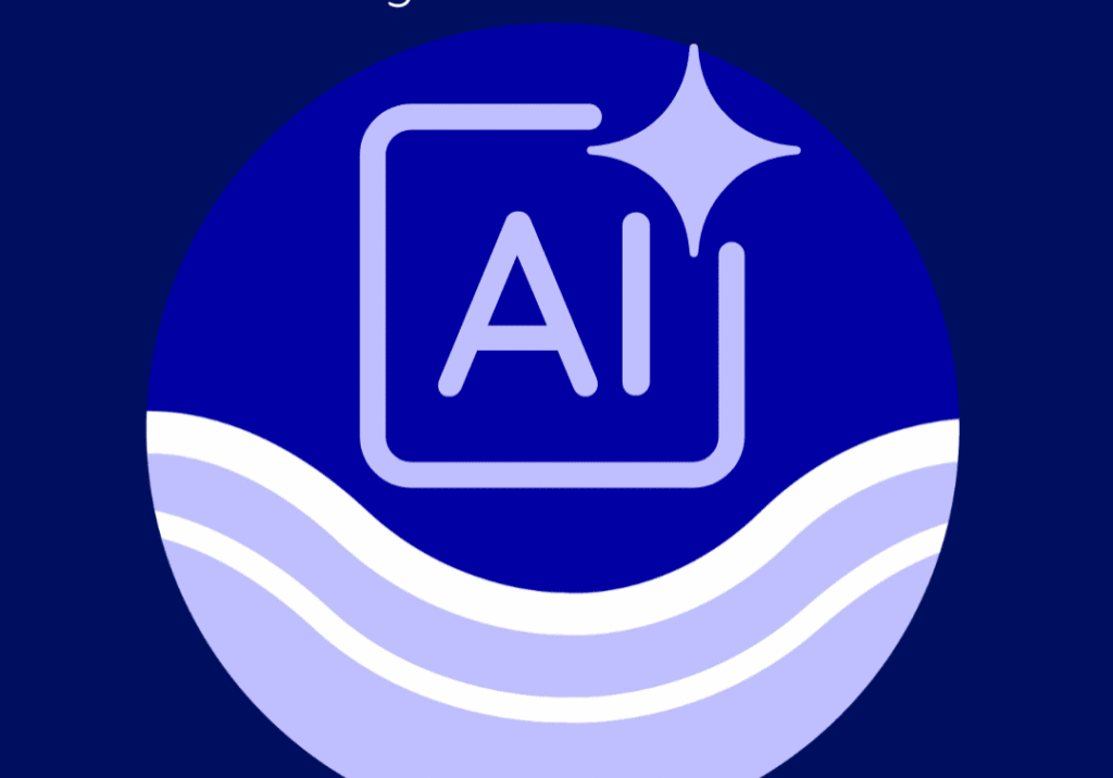 disability insights logo with clipart image of the AI symbol with a blue background disability equity in AI