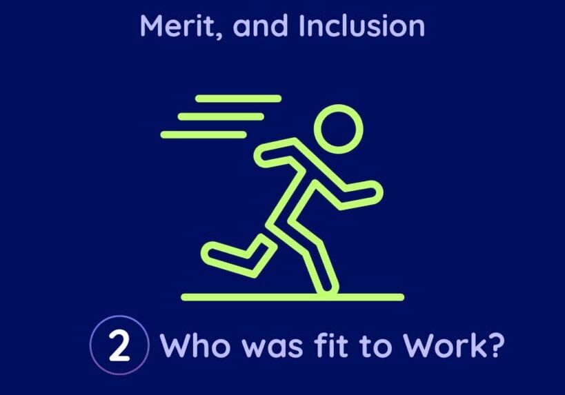 employment and disability 2 - who was fit to work? with an icon of a person running.