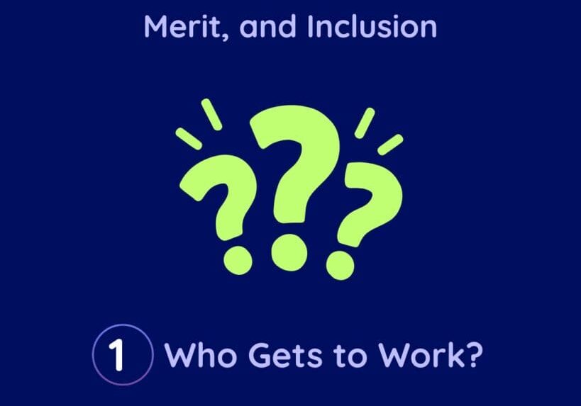 employment and disability 1- who gets to work with green question marks
